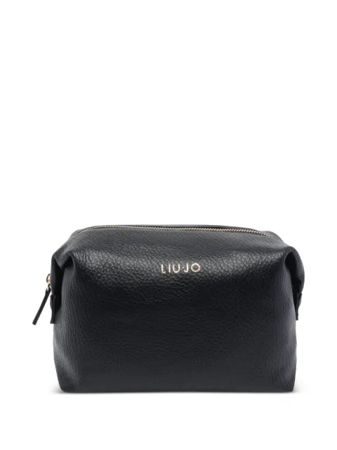LIU JO zip-fastening logo-detail vanity bag