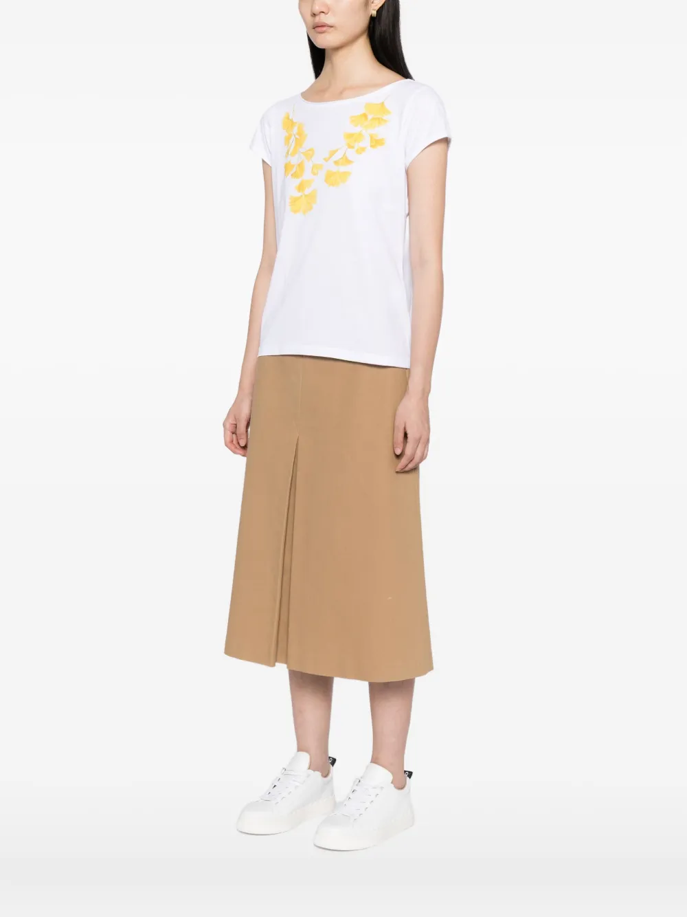 Agnès B. Floral-print T-shirt In White