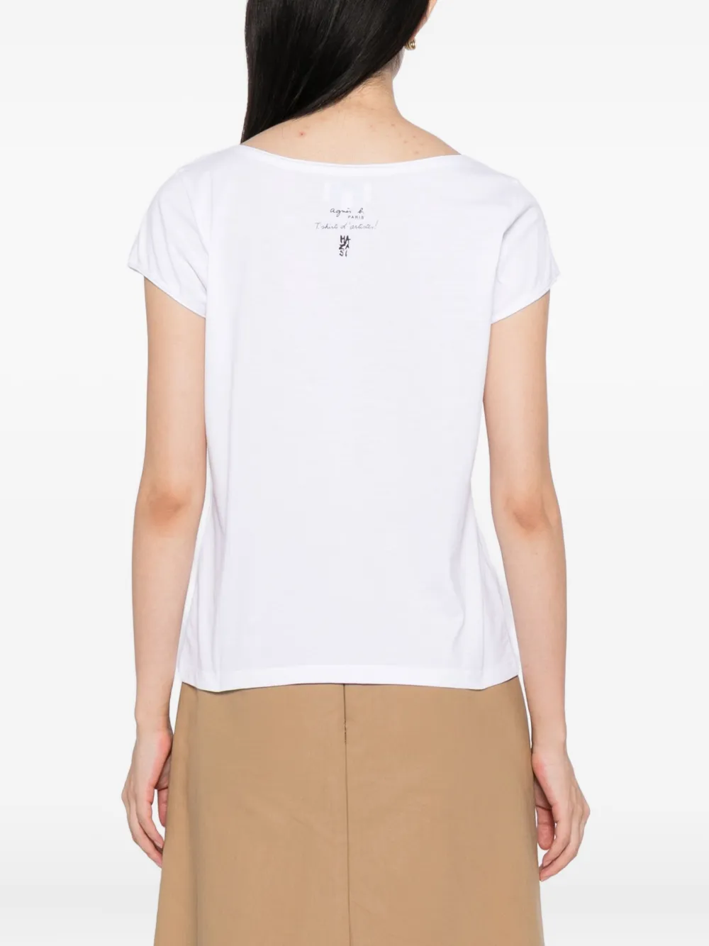Agnès B. Floral-print T-shirt In White