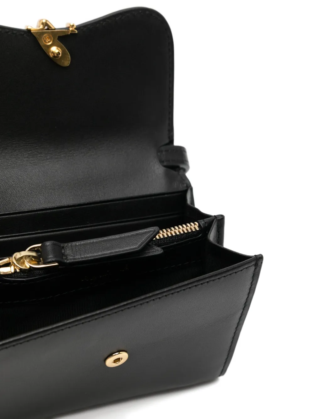 Agnès B. Leather Shoulder Wallet In Brown