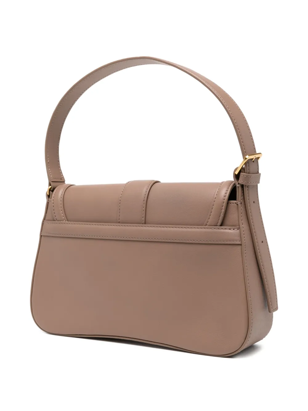 Agnès B. Logo-plaque Shoulder Bag In Neutral