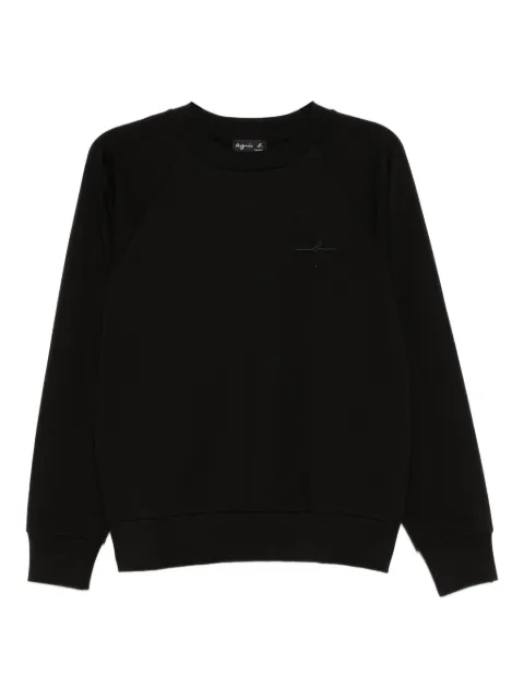 agnès b.  sudadera con logo bordado