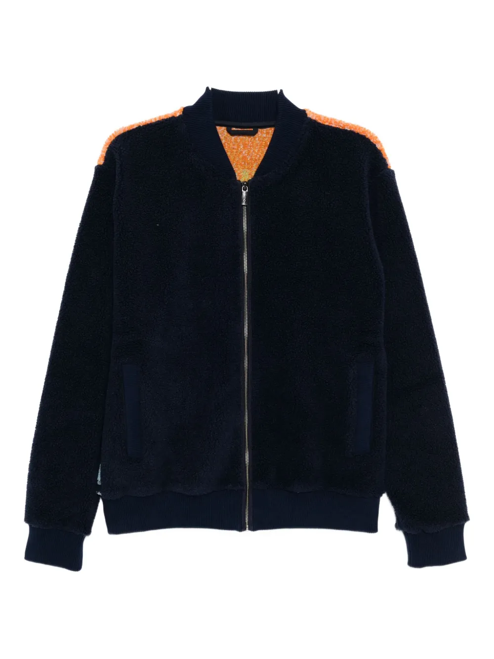 Agnès B. Classe Bomber Jacket In Blue