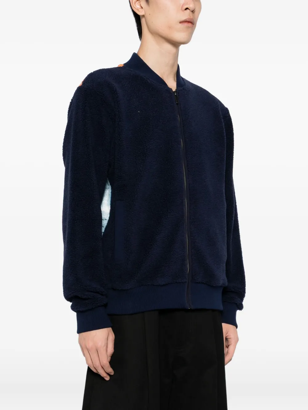 Agnès B. Classe Bomber Jacket In Blue