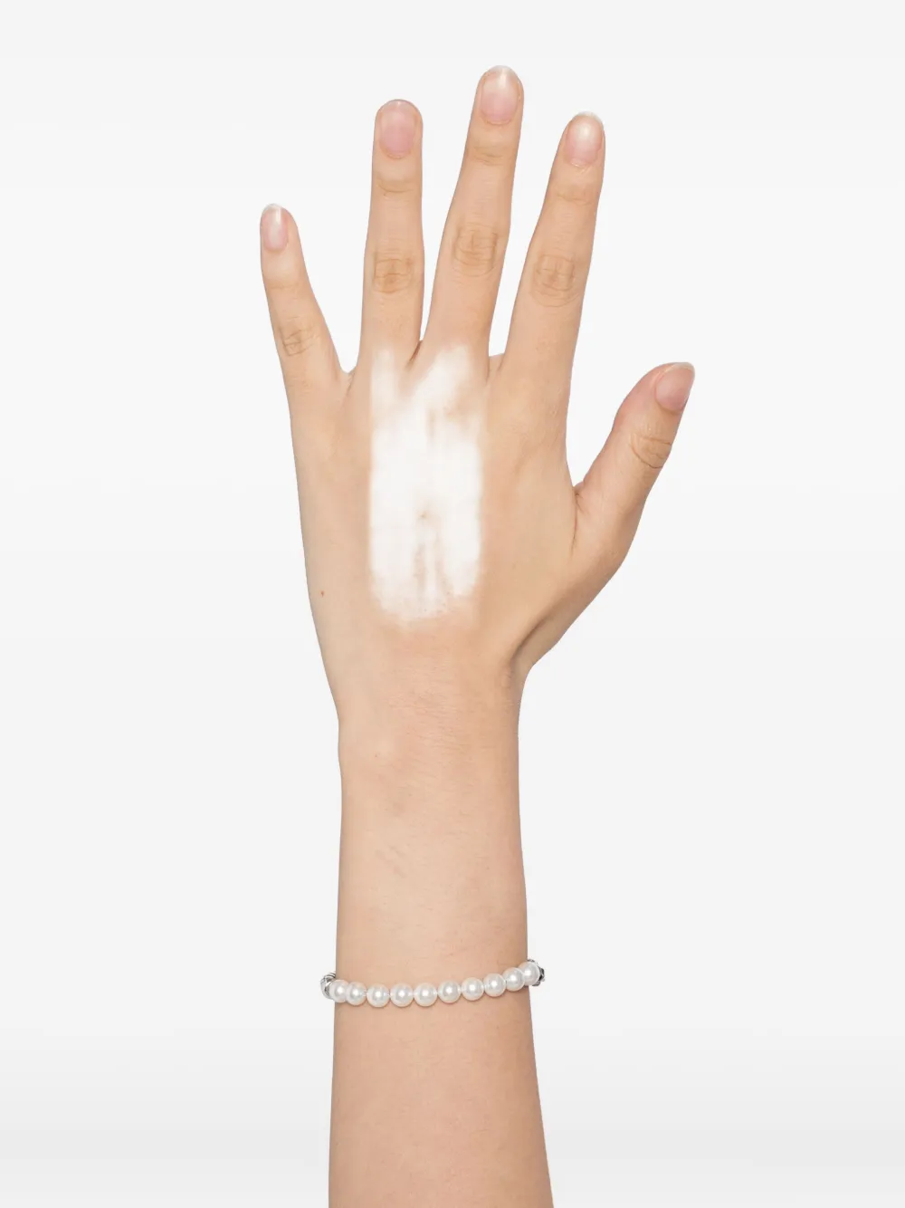 Agnès B. Pearl Beaded Bracelet In Gray