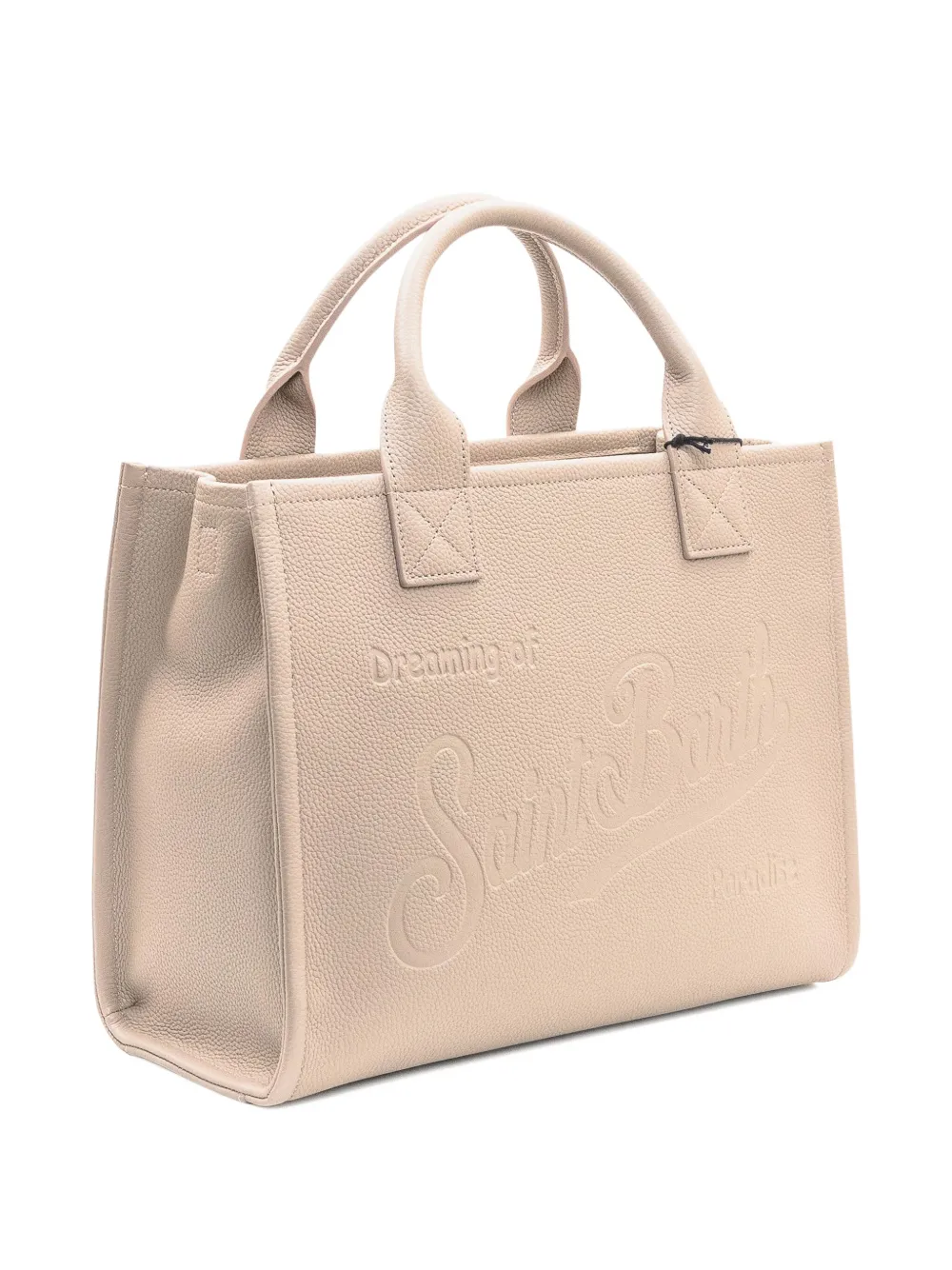 Mc2 Saint Barth Stylish Tote Bag Detachable Strap In Neutral