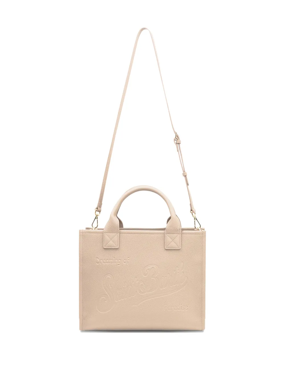 MC2 Saint Barth large Vanity leather tote bag - Beige