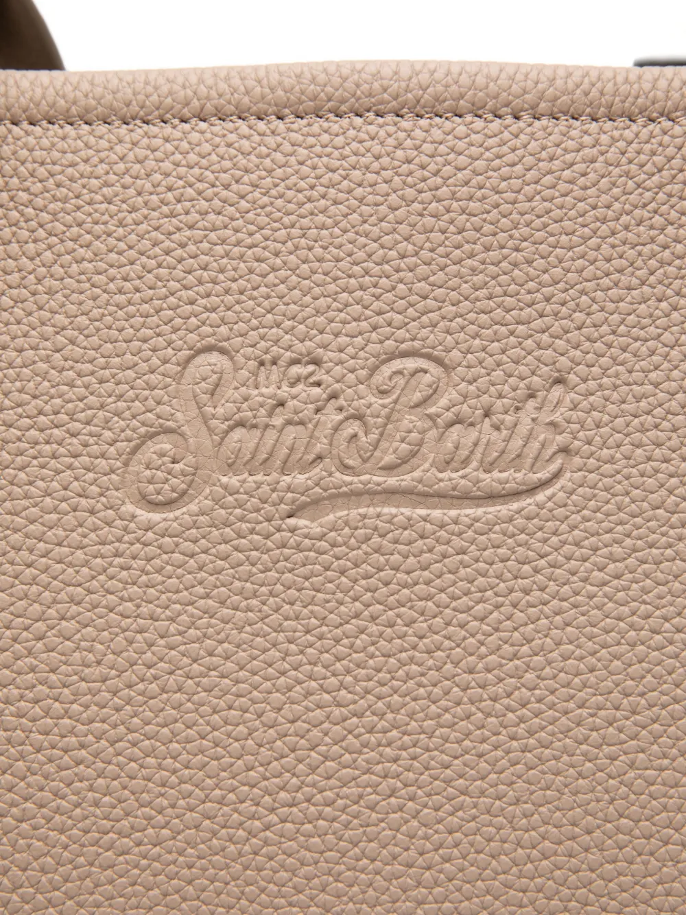 MC2 Saint Barth Grote Vanity leren shopper Beige