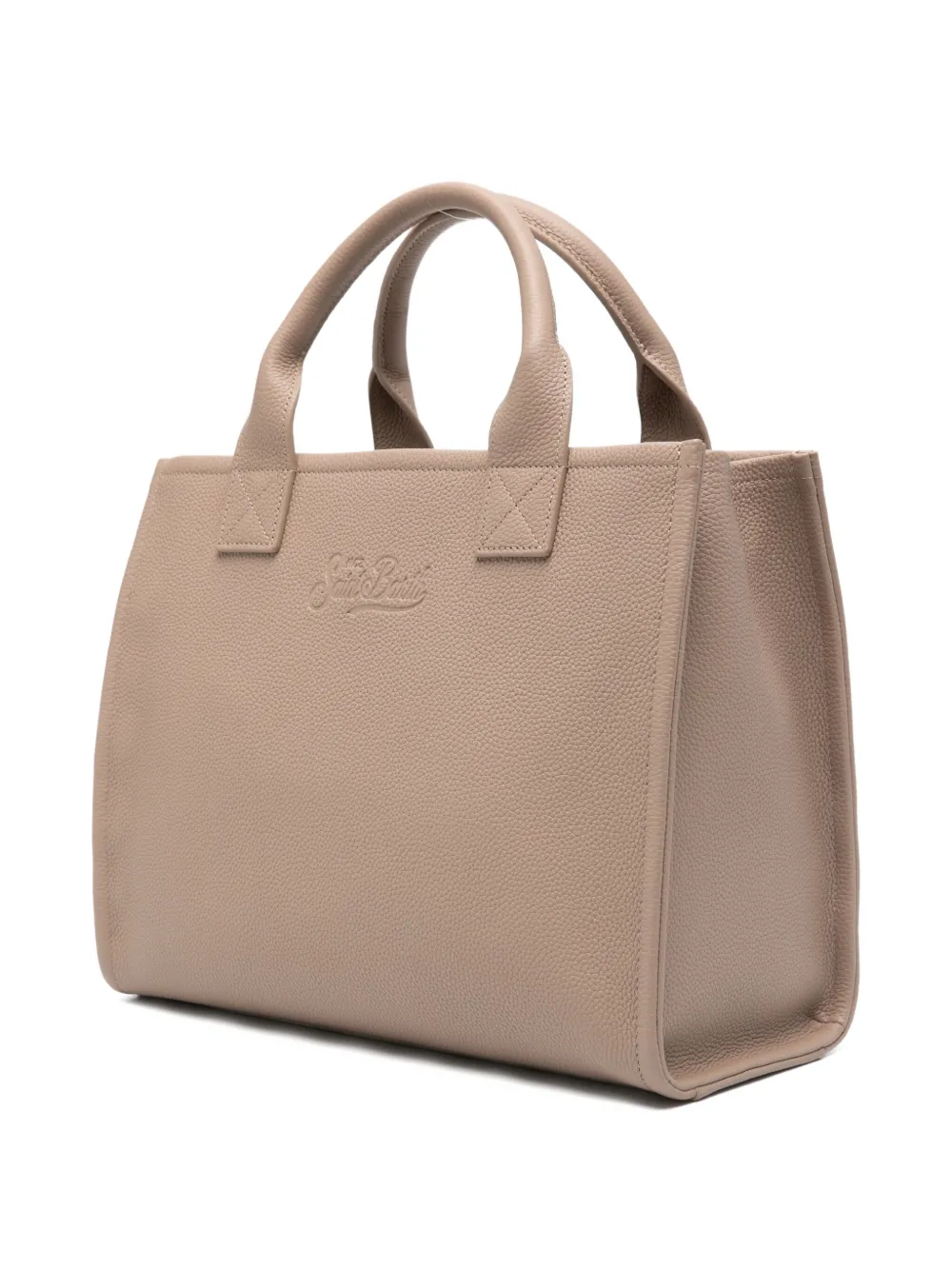 MC2 Saint Barth Grote Vanity leren shopper Beige