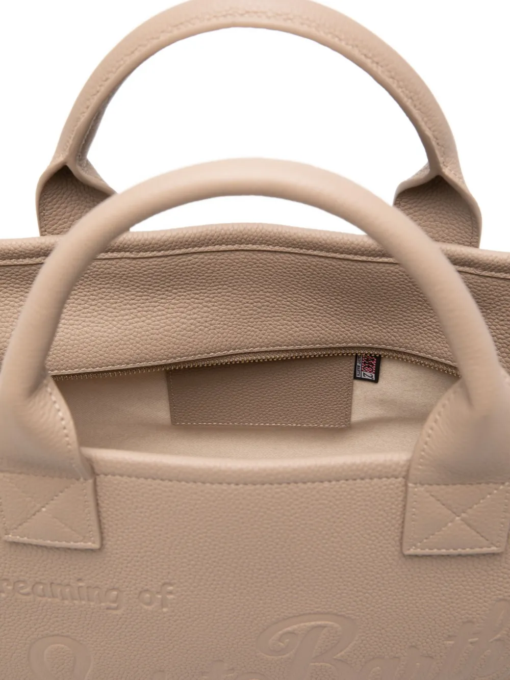 MC2 Saint Barth Grote Vanity leren shopper Beige