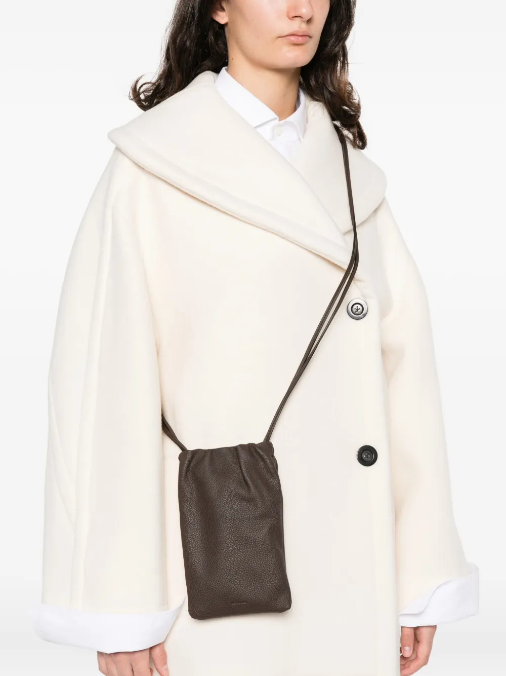 Attico Strapless Embellished-hem Mini Dress In Brown