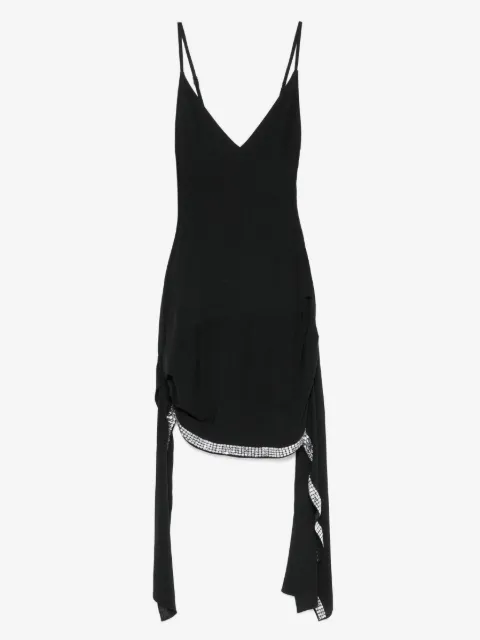 The Attico sleeveless embellished-hem mini dress