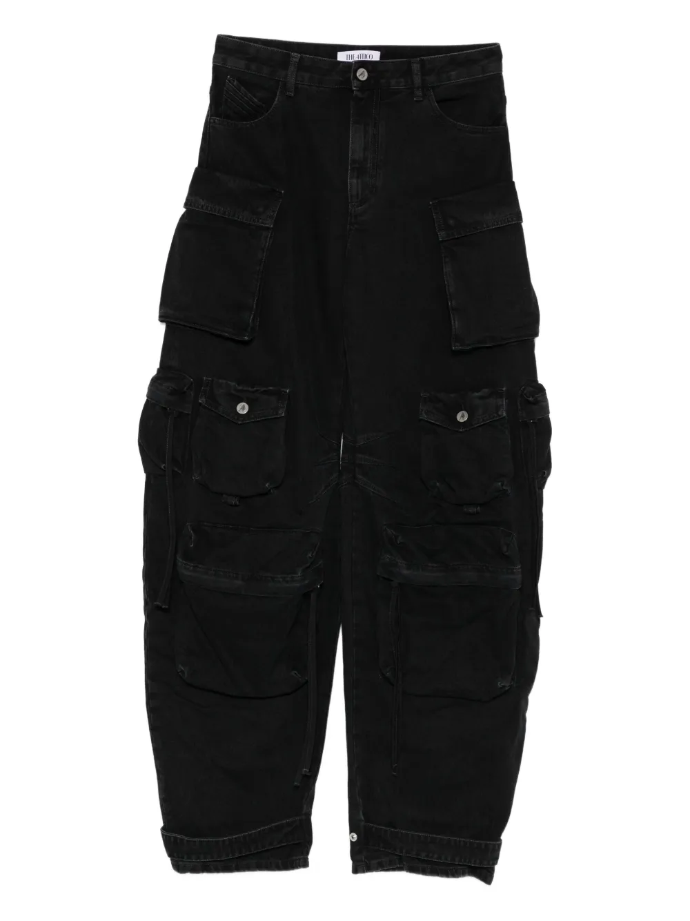 The Attico cargo-pockets jeans | Black | Image 1