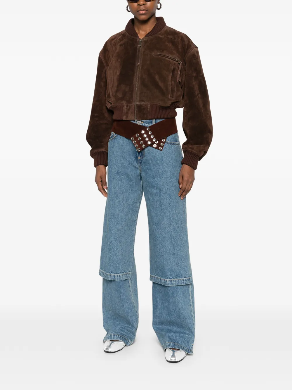 The Attico five-pocket jeans - Blauw