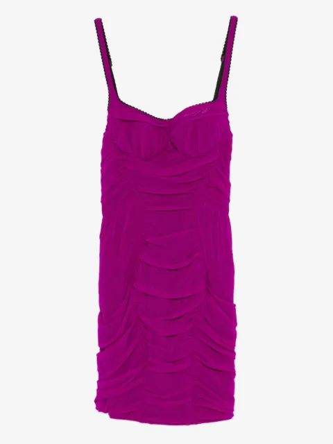 The Attico ruched mini dress
