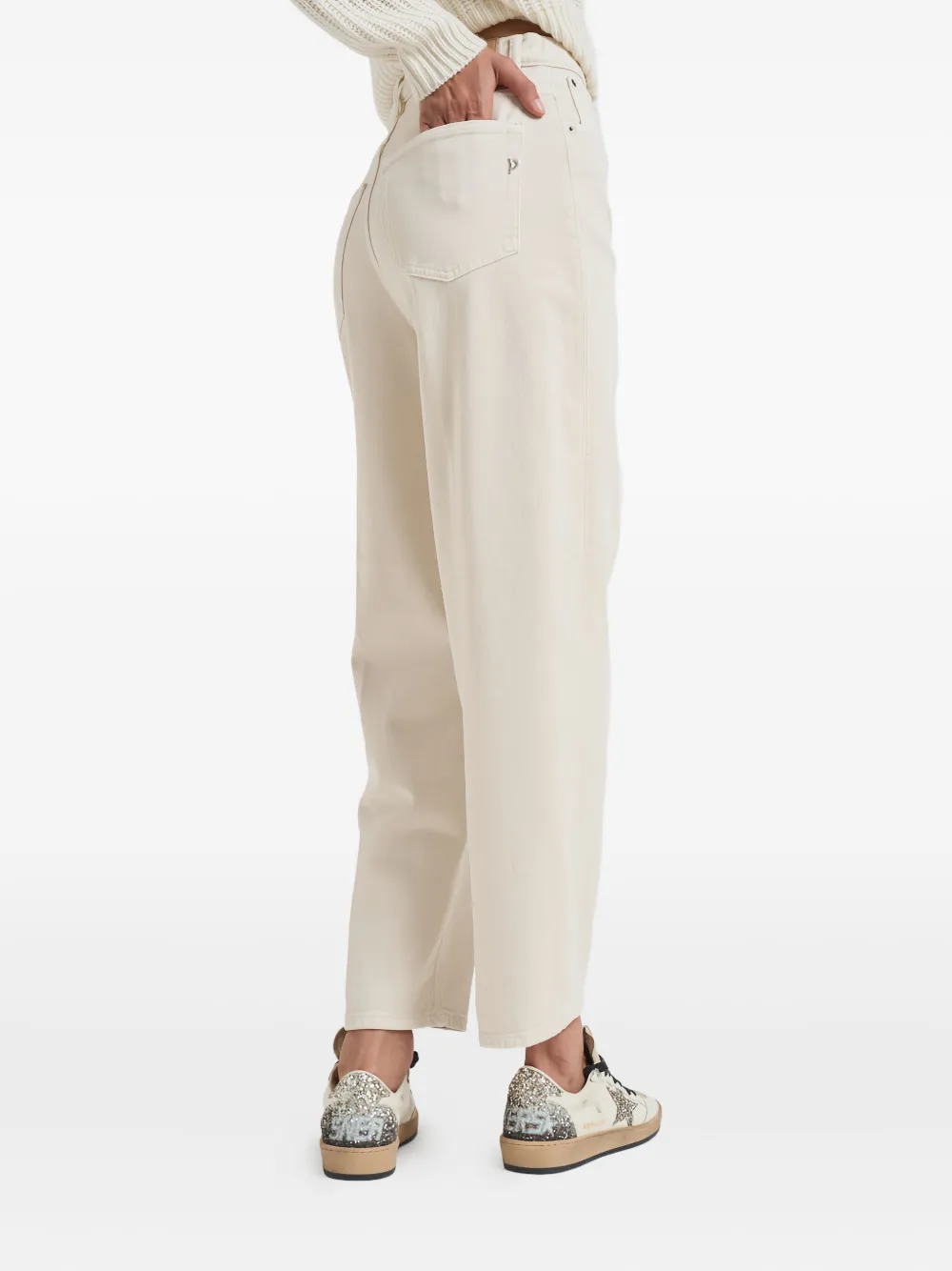 DONDUP Jeans met vijf zakken Beige