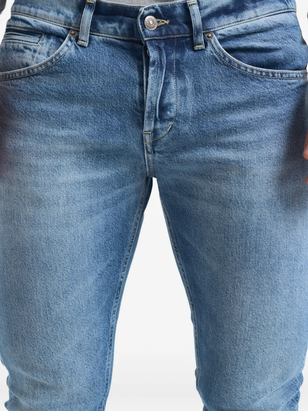 Dondup Straight Leg Jeans Featuring Five Pocket Design In Blue