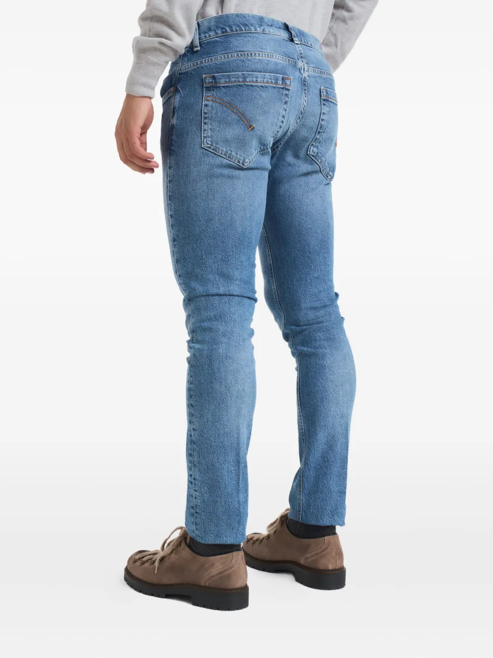 Dondup Straight Leg Jeans Featuring Five Pocket Design In Blue