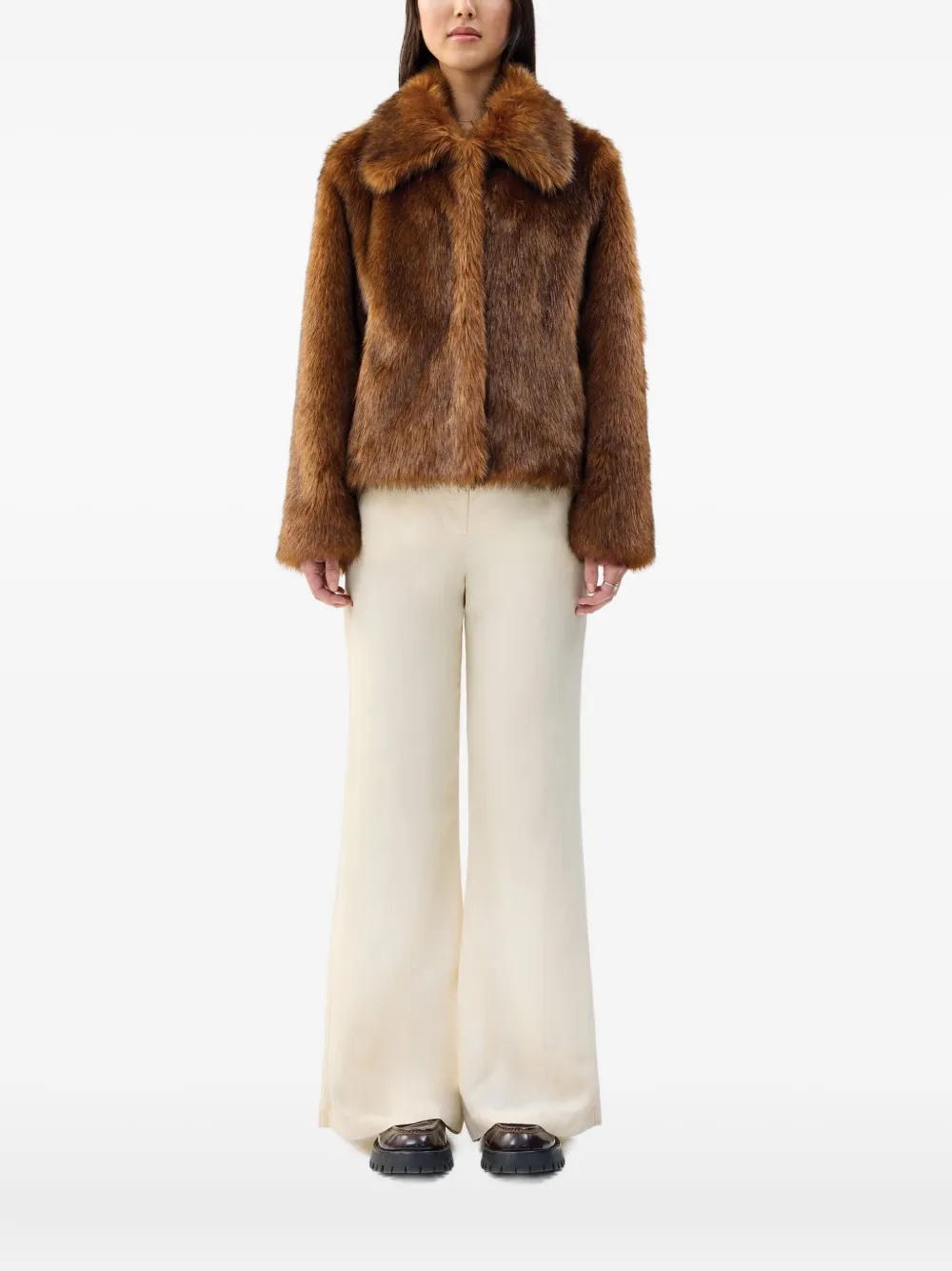 Unreal Fur Courage Faux-fur Jacket In Brown