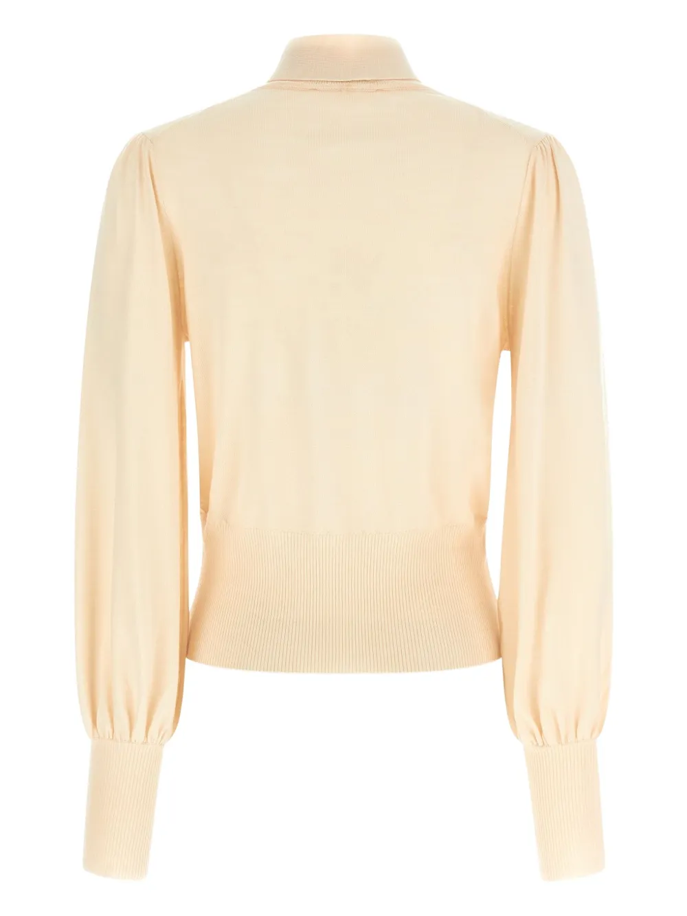 ZIMMERMANN pussybow puff-sleeve blouse - Beige