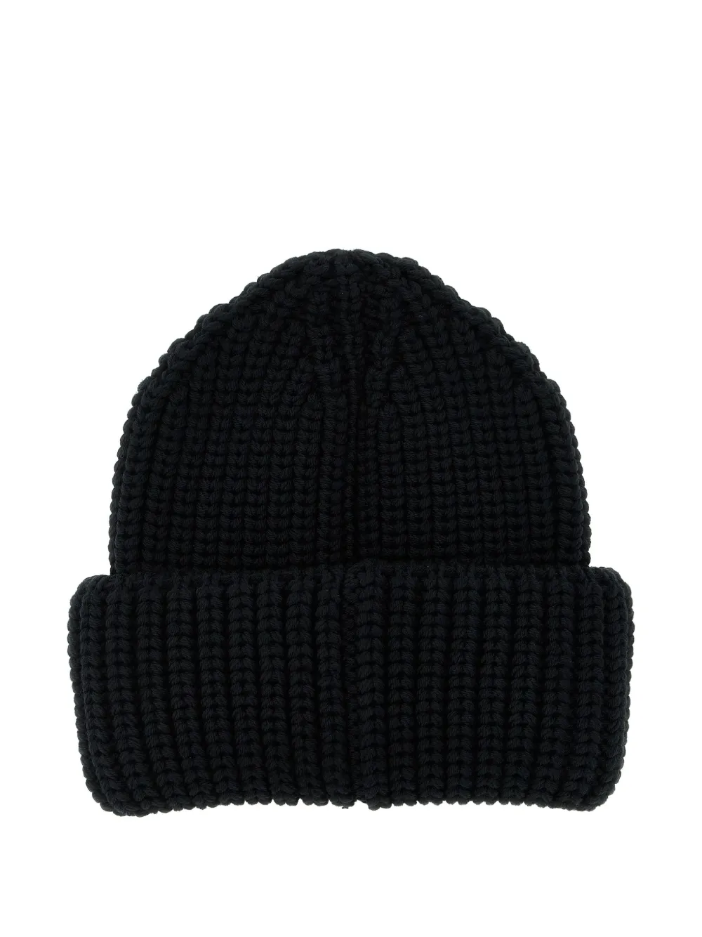 Moncler Grenoble logo-patch ribbed beanie - Zwart