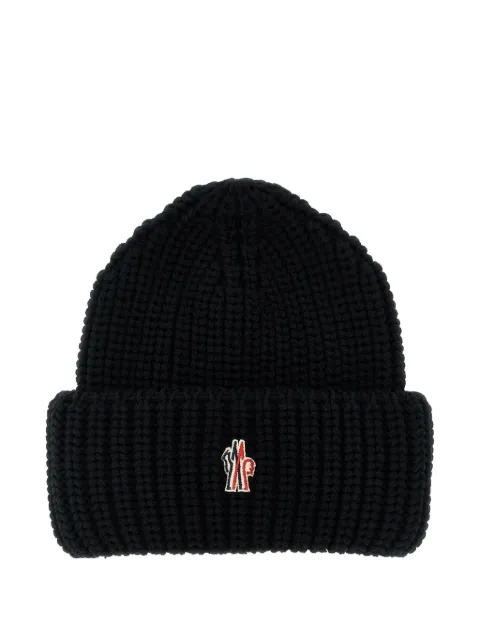 Moncler Grenoble logo-patch ribbed beanie