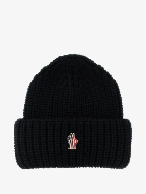 Moncler Grenoble logo-patch ribbed beanie