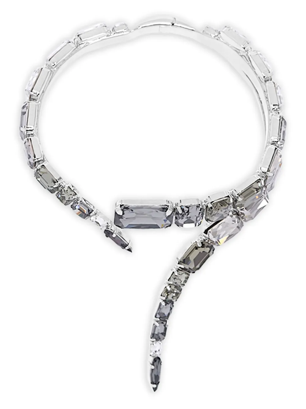 AREA Choker con cristalli - Grigio