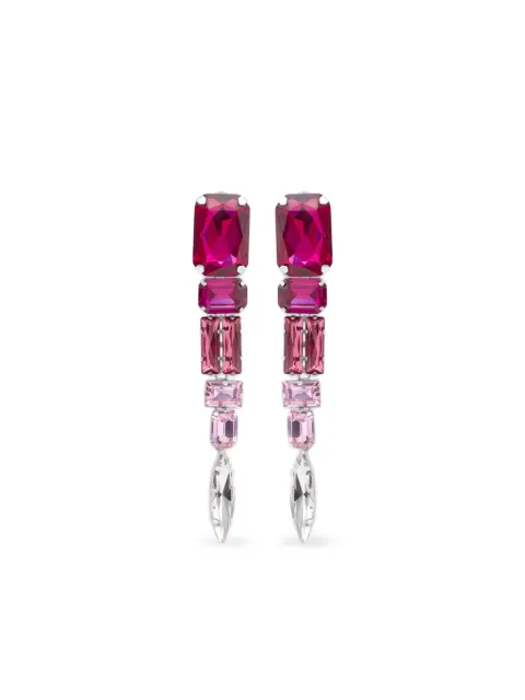 AREA aretes con detalles de cristal