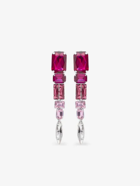 AREA crystal drop earrings