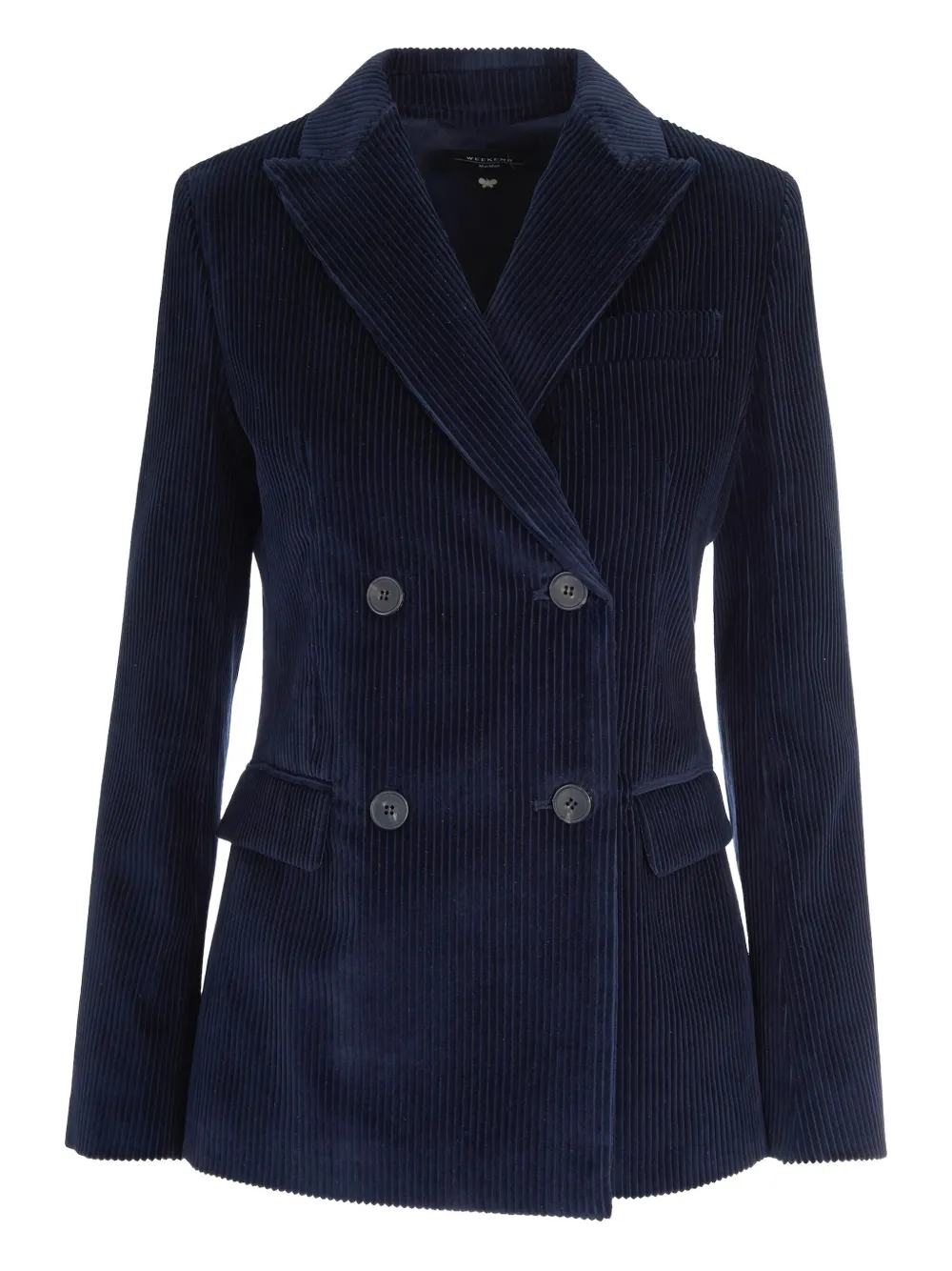 Max Mara double-breasted corduroy blazer | Blue | Image 1