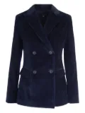 Max Mara double-breasted corduroy blazer - Blue
