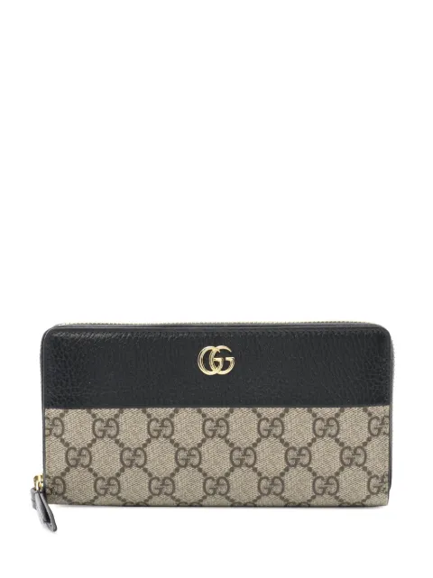 Gucci Pre-Owned cartera GG Supreme con cierre 2000-2015