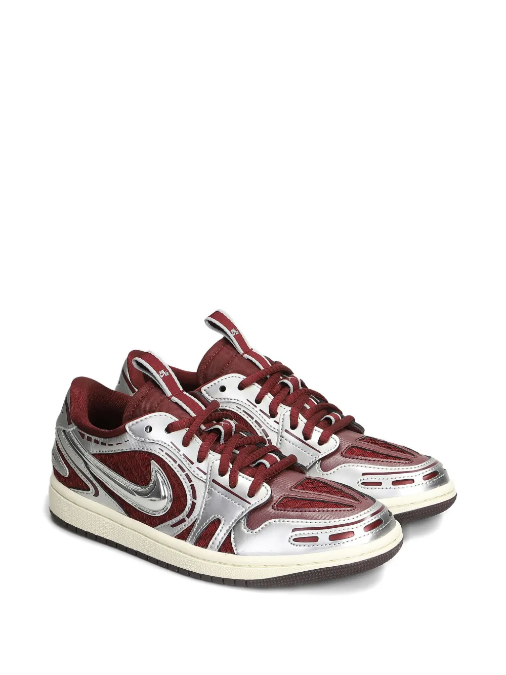 Nike Air Jordan 1 Low Method Of Make Sneakers In Burgundy