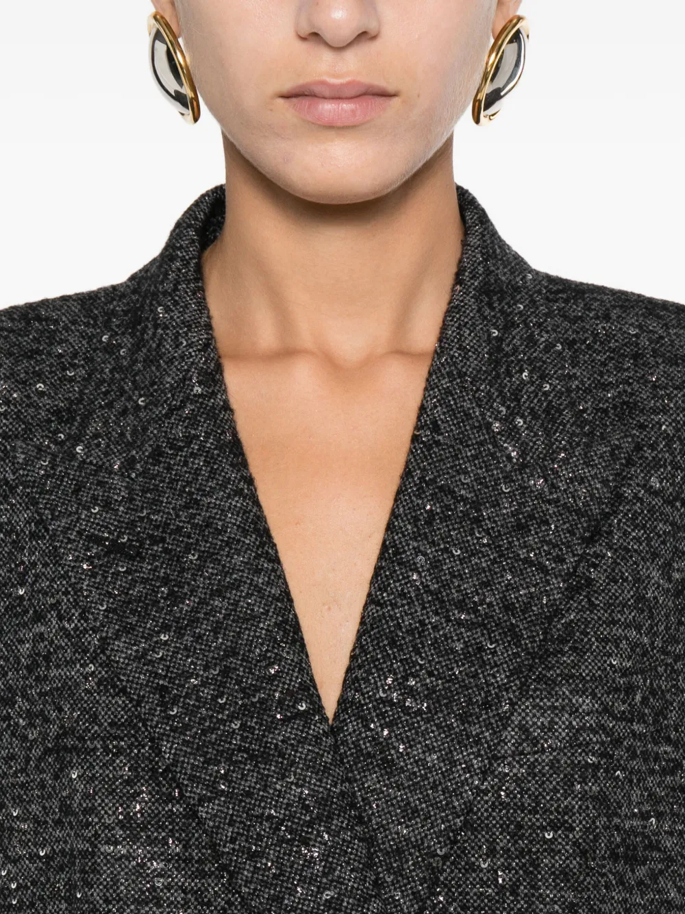 Tagliatore Double-breasted Blazer In Gray