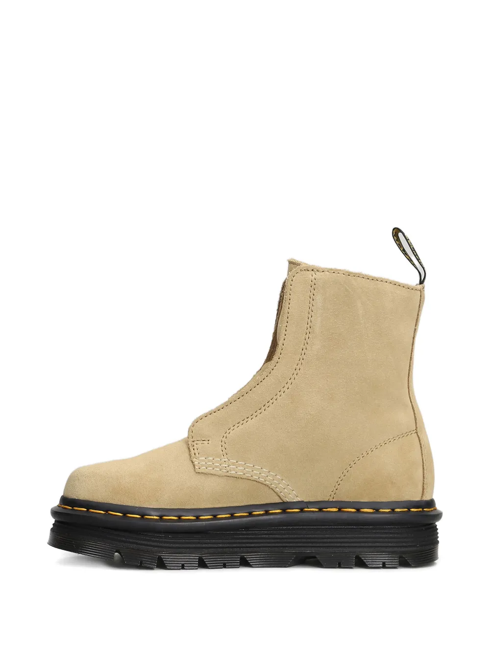 Dr. Martens Laceless Slip-on Suede Boots In Neutral