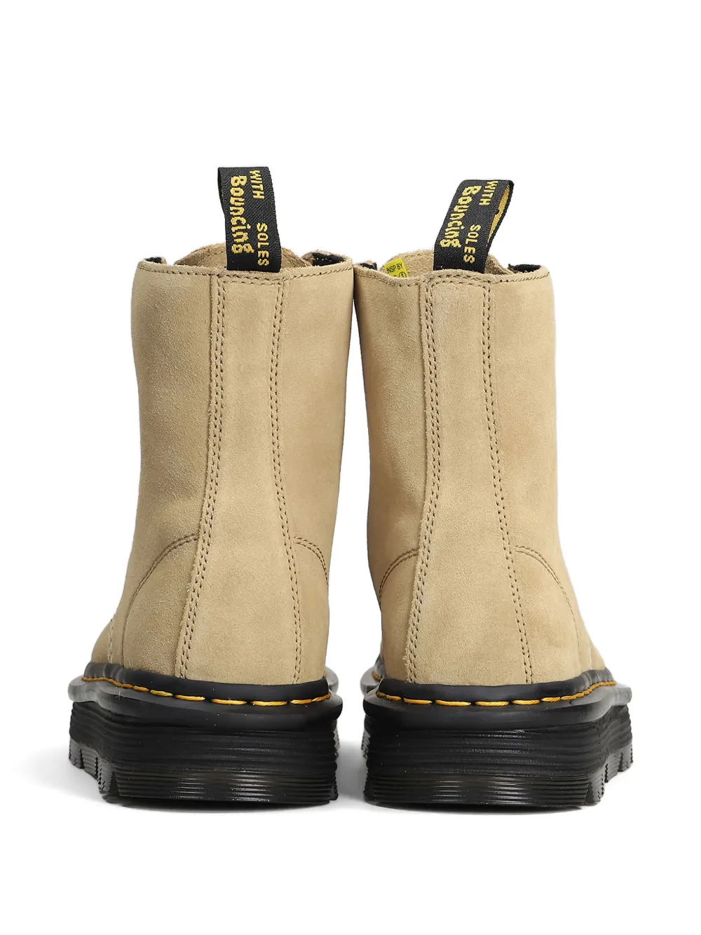 Dr. Martens Laceless Slip-on Suede Boots In Neutral