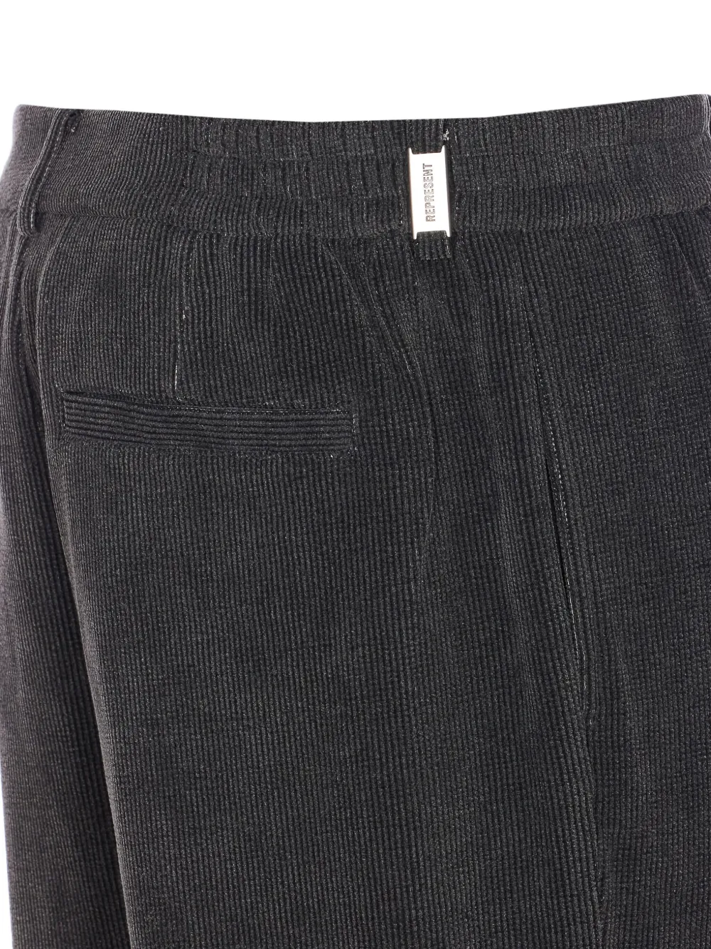 Represent Hybride broek met logoplakkaat Zwart