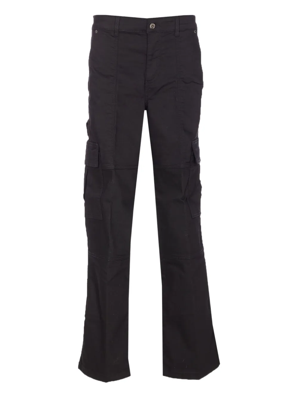 Liu •jo Cargo Style Jeans Featuring Multiple Pockets In Black
