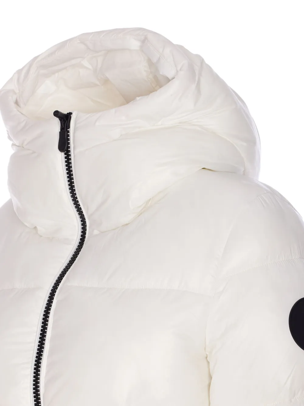 Save The Duck Hooded Puffer Jacket In White