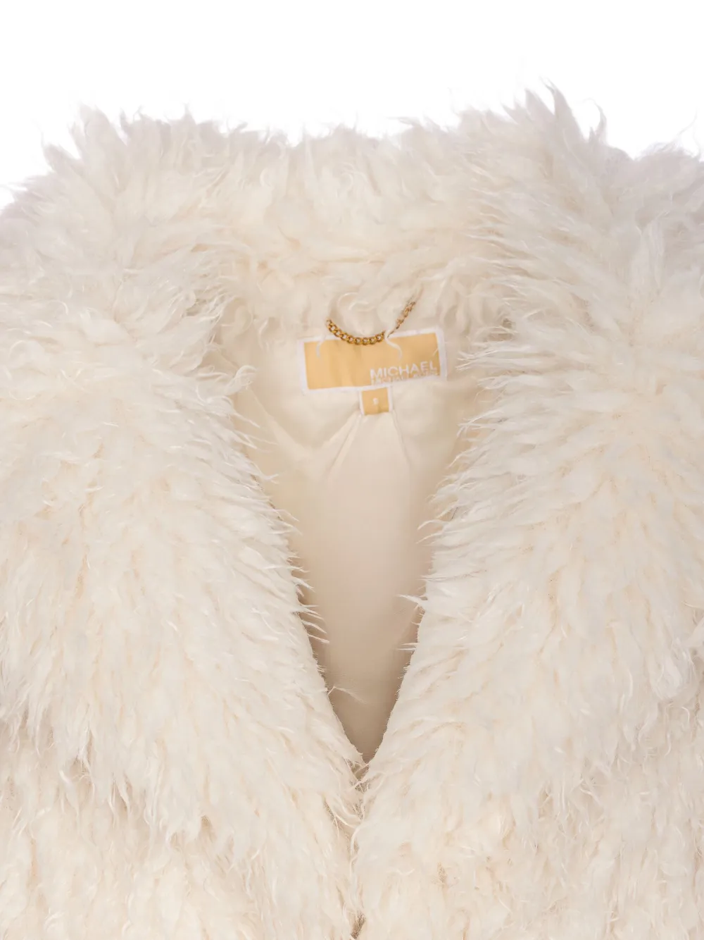 Michael Michael Kors Faux-fur Coat In Neutral