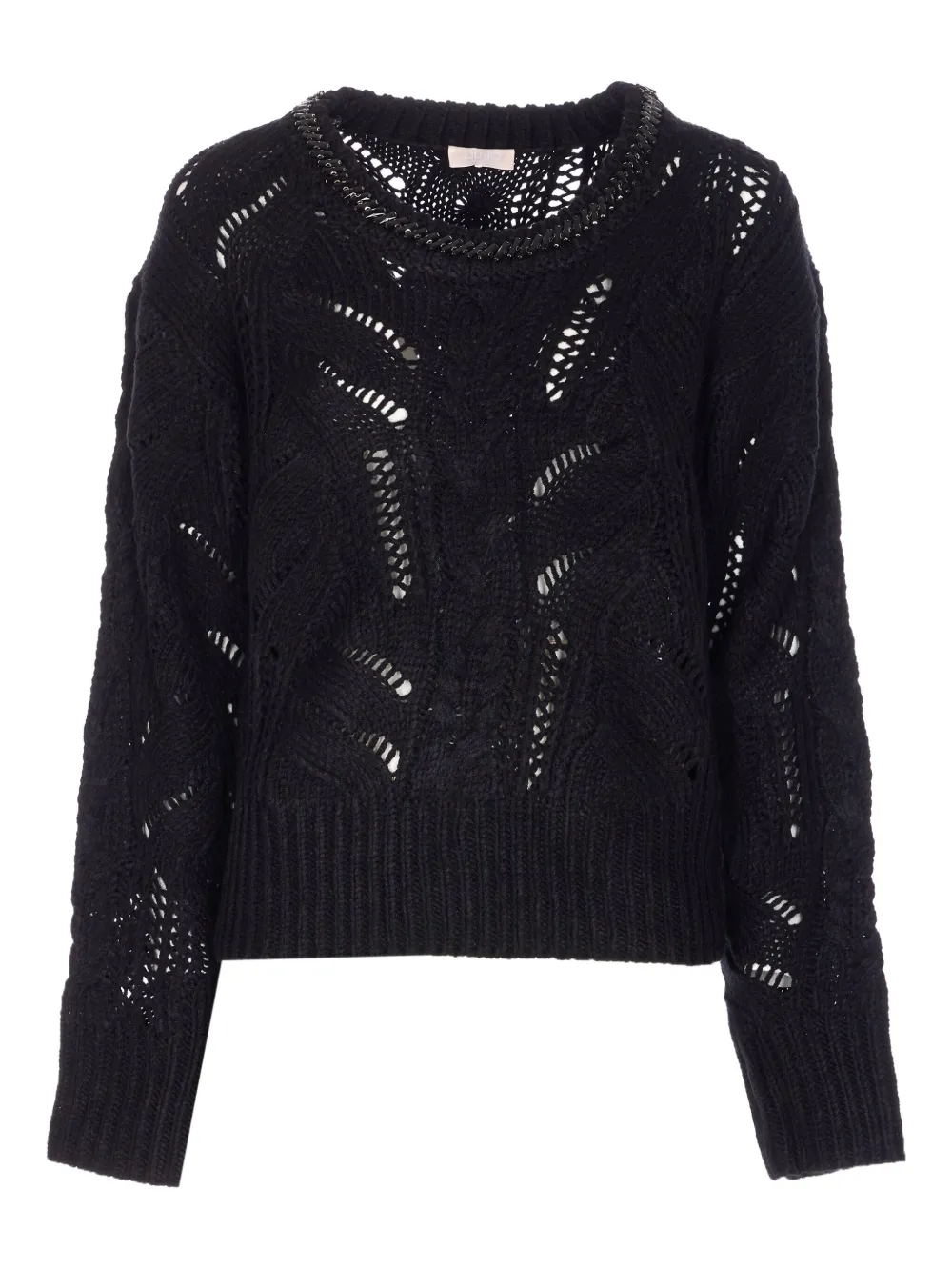 LIU JO suéter tejido con detalles de cristal | negro | Image 1