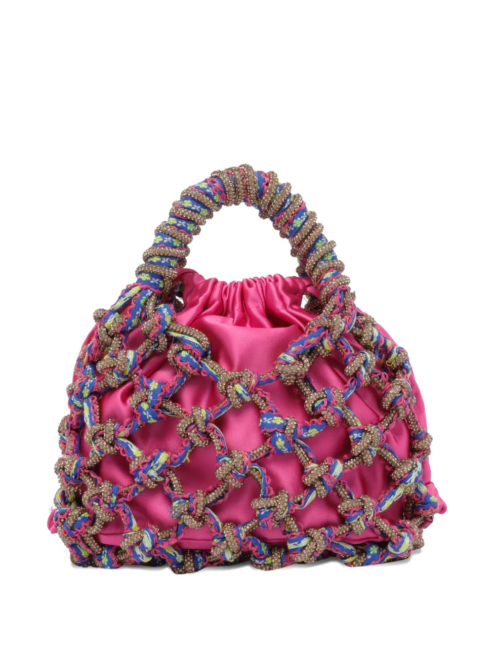 Kurt Geiger London crystal-embellished macramé mini bag | Mini Bags | Image 2