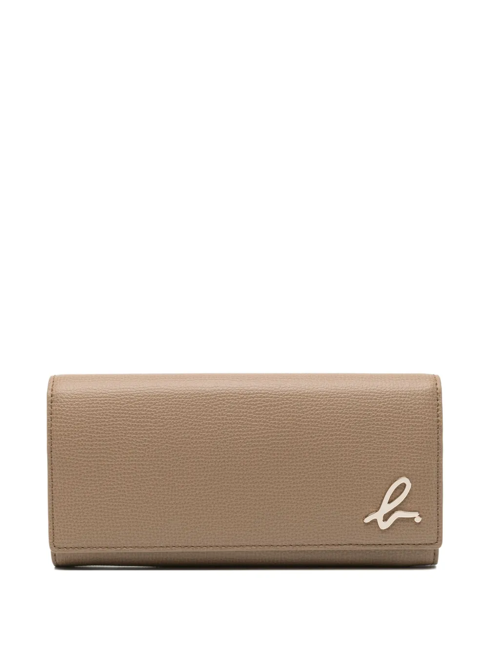 Agnès B. Leather Long Wallet In Brown