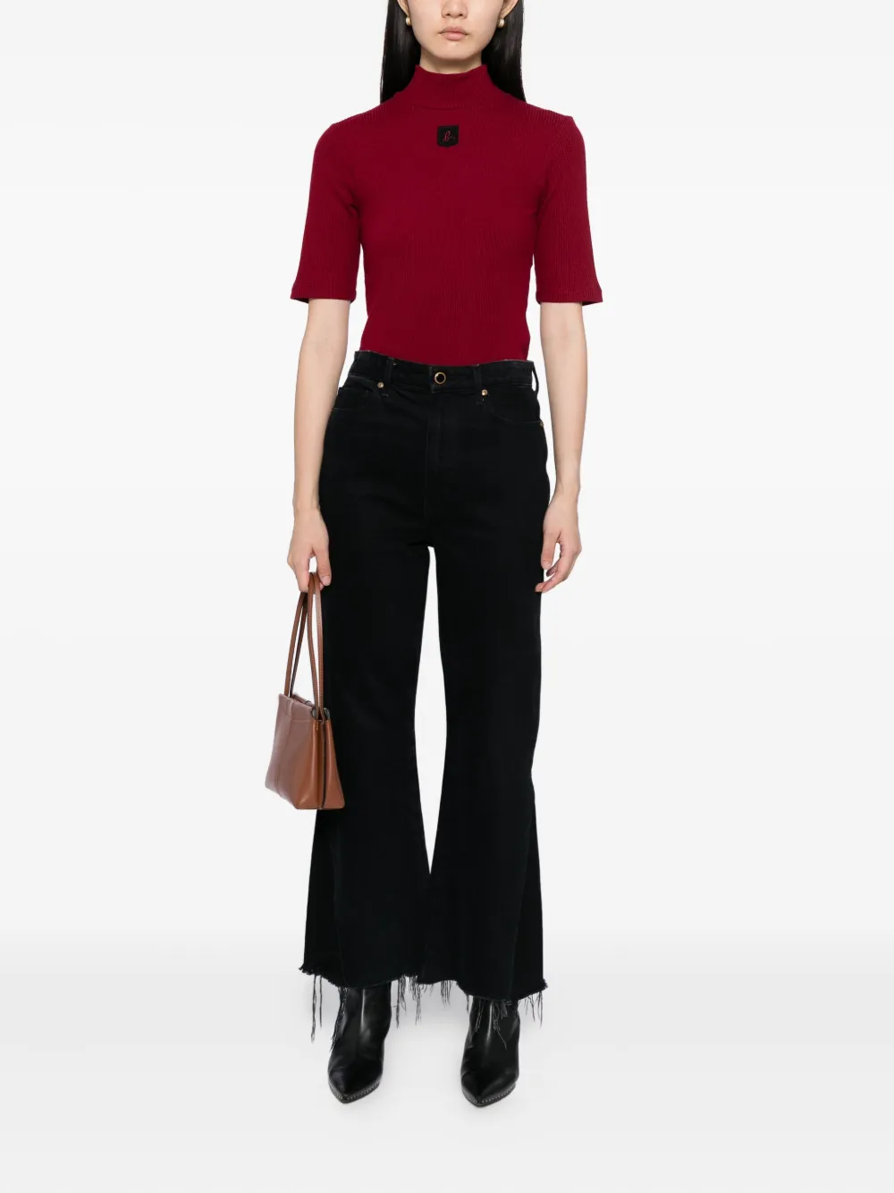 agnès b.  logo-embroidered top | T-Shirts & Jersey Shirts | Image 2