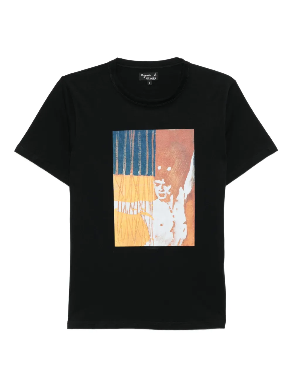 agnès b.  playera Le Mixte en colaboración con Brendan Lynch | negro | Image 1