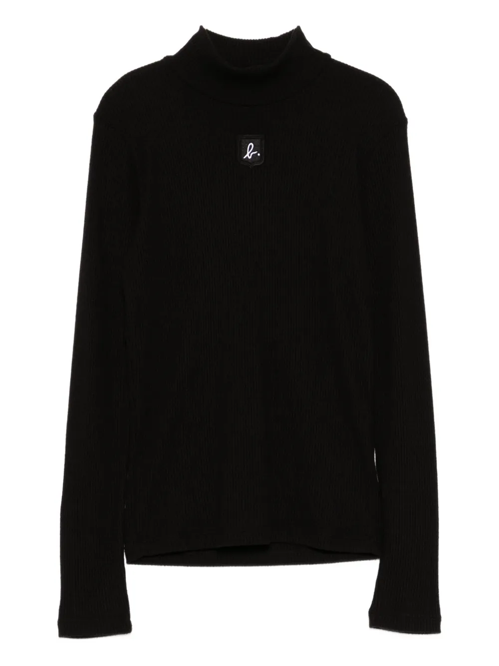 agnès b.  logo-embroidered top | Black | Image 1