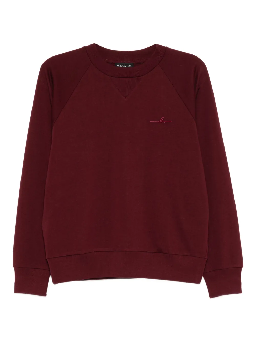 agnès b.  logo-embroidered sweatshirt | Red | Image 1