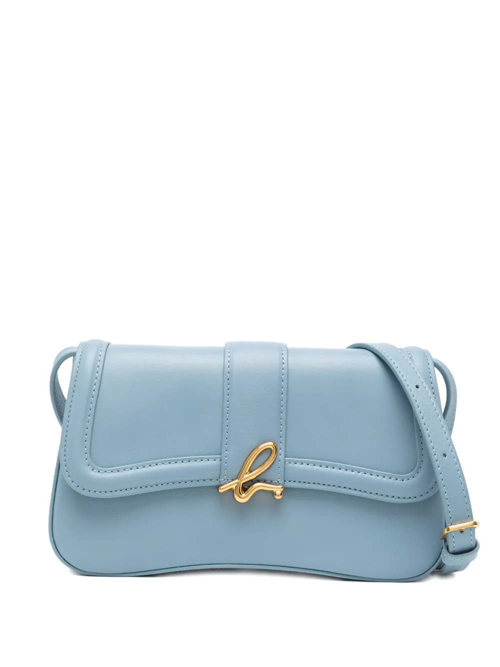 Agnès B. Logo-plaque Crossbody Bag In Blue