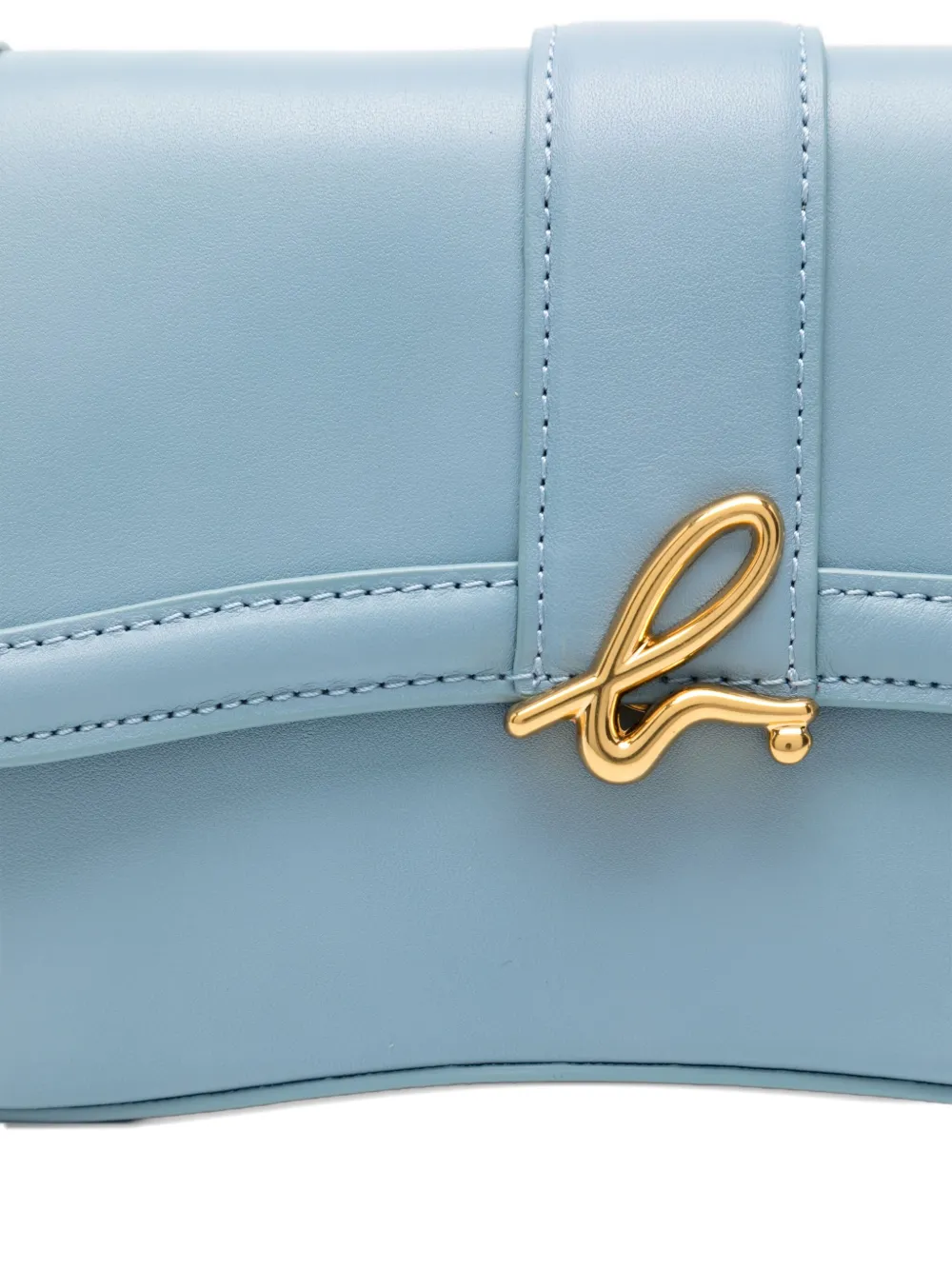 Agnès B. Logo-plaque Crossbody Bag In Blue